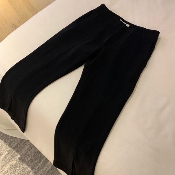 Alexis Wide Leg Split Seam Pants Black - Picture 4 of 10